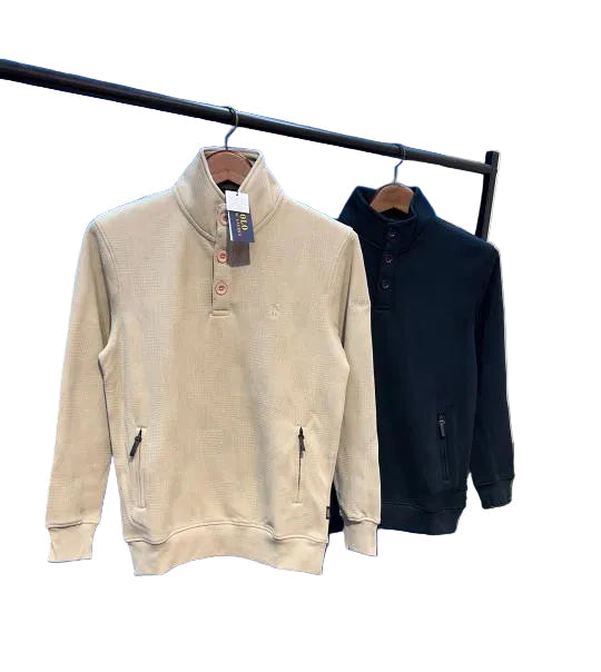 RALP H LAUREN Premium Textured High Neck Sweatshirt 1071