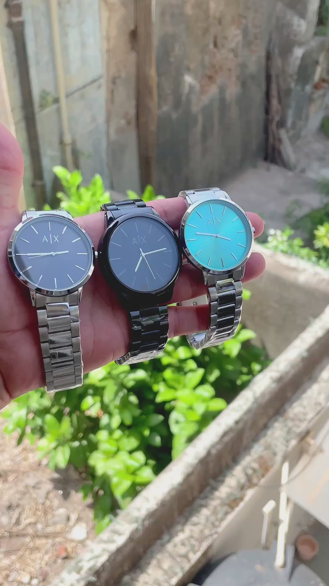 Armani Exchange Minimalist Slim Quartz Stainless Steel Men's Watch Collection