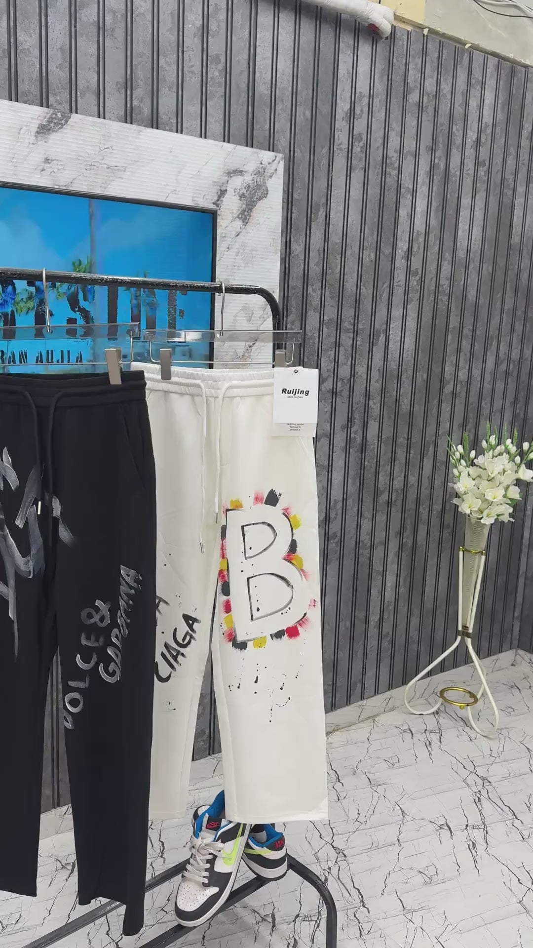 Balenciaga Premium Imported Lower – BB Multicolor Graffiti White Edition