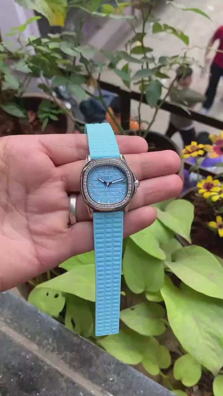 Patek Philippe Aquanaut Luce Ice-Blue Dial Swiss ETA Women's Watch