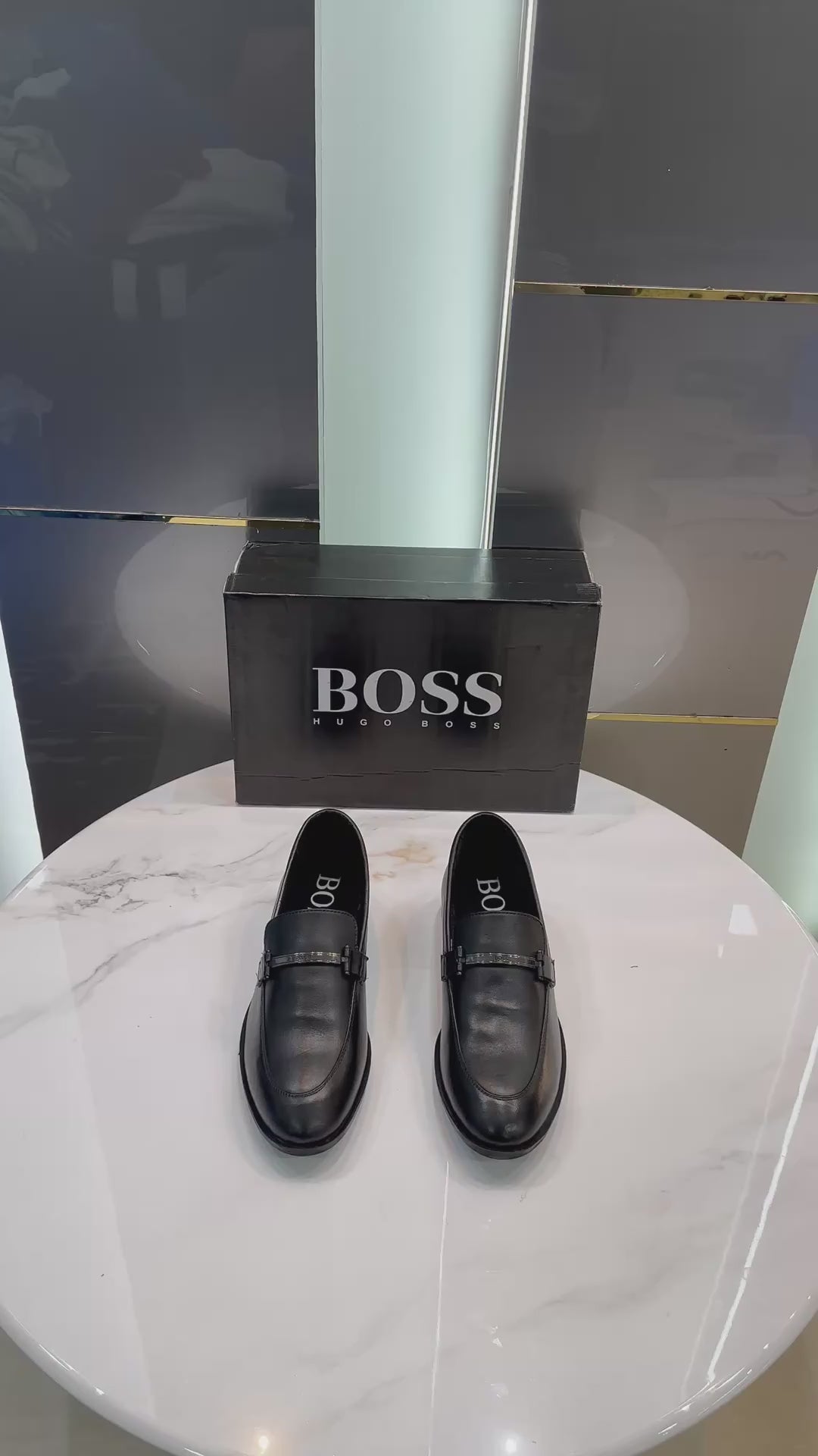 Hugo Boss Premium Leather Formal Slip-On Loafers