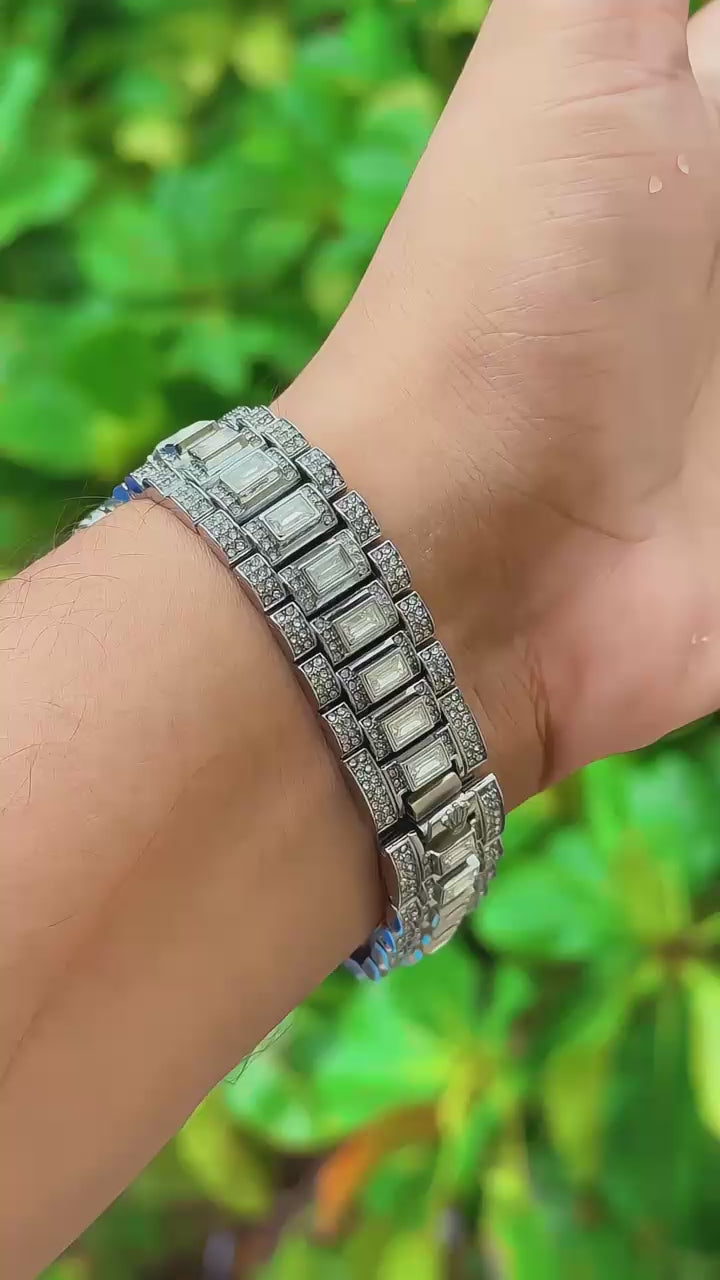 Rolex Datejust Iced Out Diamond-Crusted Luxury Men's Watch