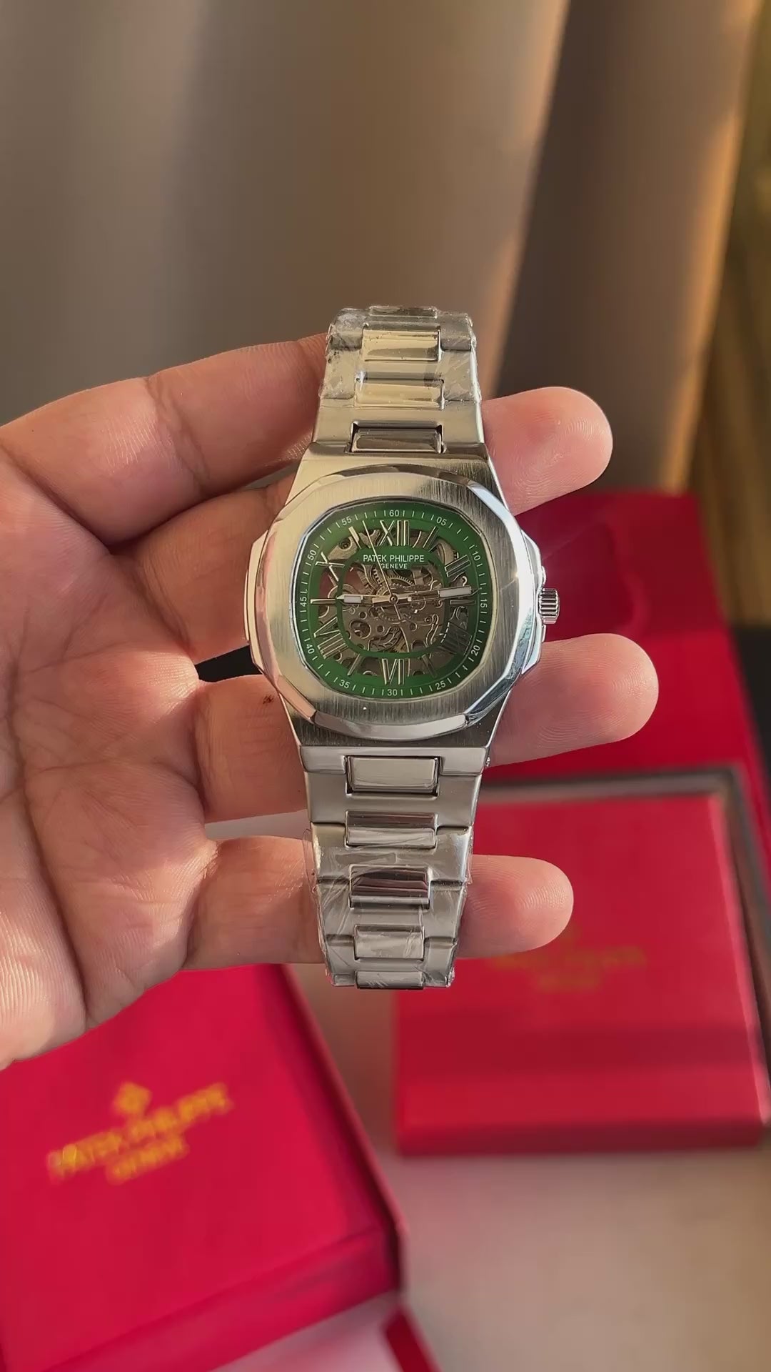 Patek Philippe Nautilus Premium Skeleton Dial Automatic Men's Watch