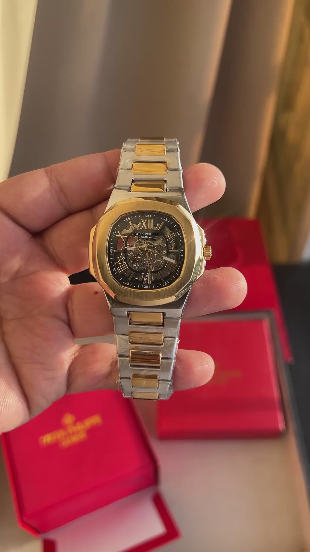 Patek Philippe Nautilus Premium Skeleton Dial Automatic Men's Watch