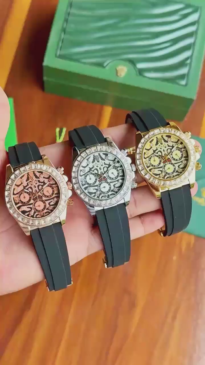 Rolex Cosmograph Daytona 116588TBR 'Eye of the Tiger' Diamond Bezel Luxury Watch