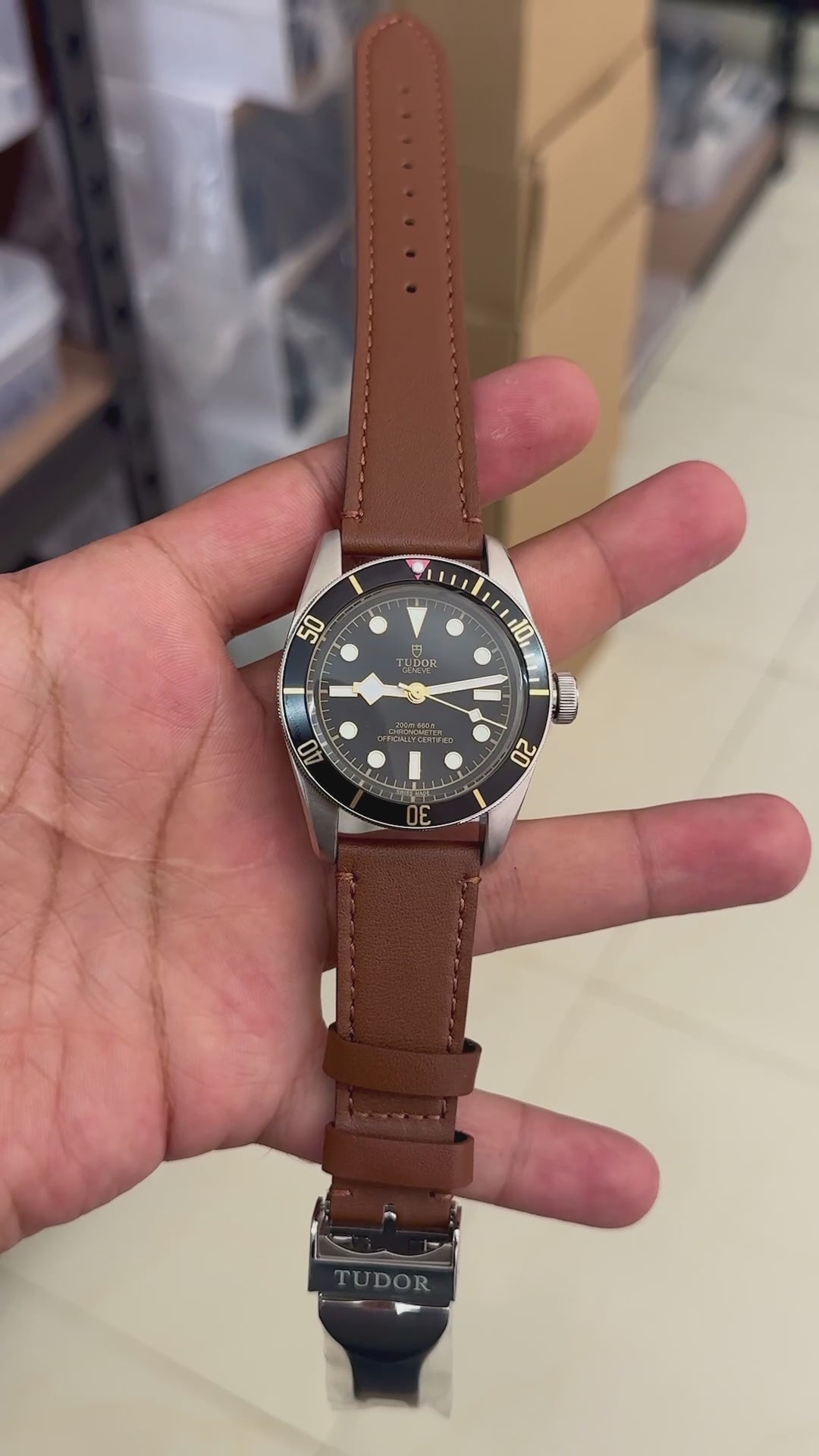 Tudor Black Bay 58 Heritage Automatic Tan Leather Men's Watch