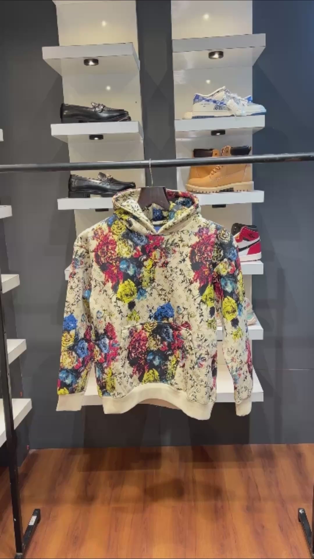 Louis Vuitton Premium Floral Bloom Hoodie – LV Monogram Edition