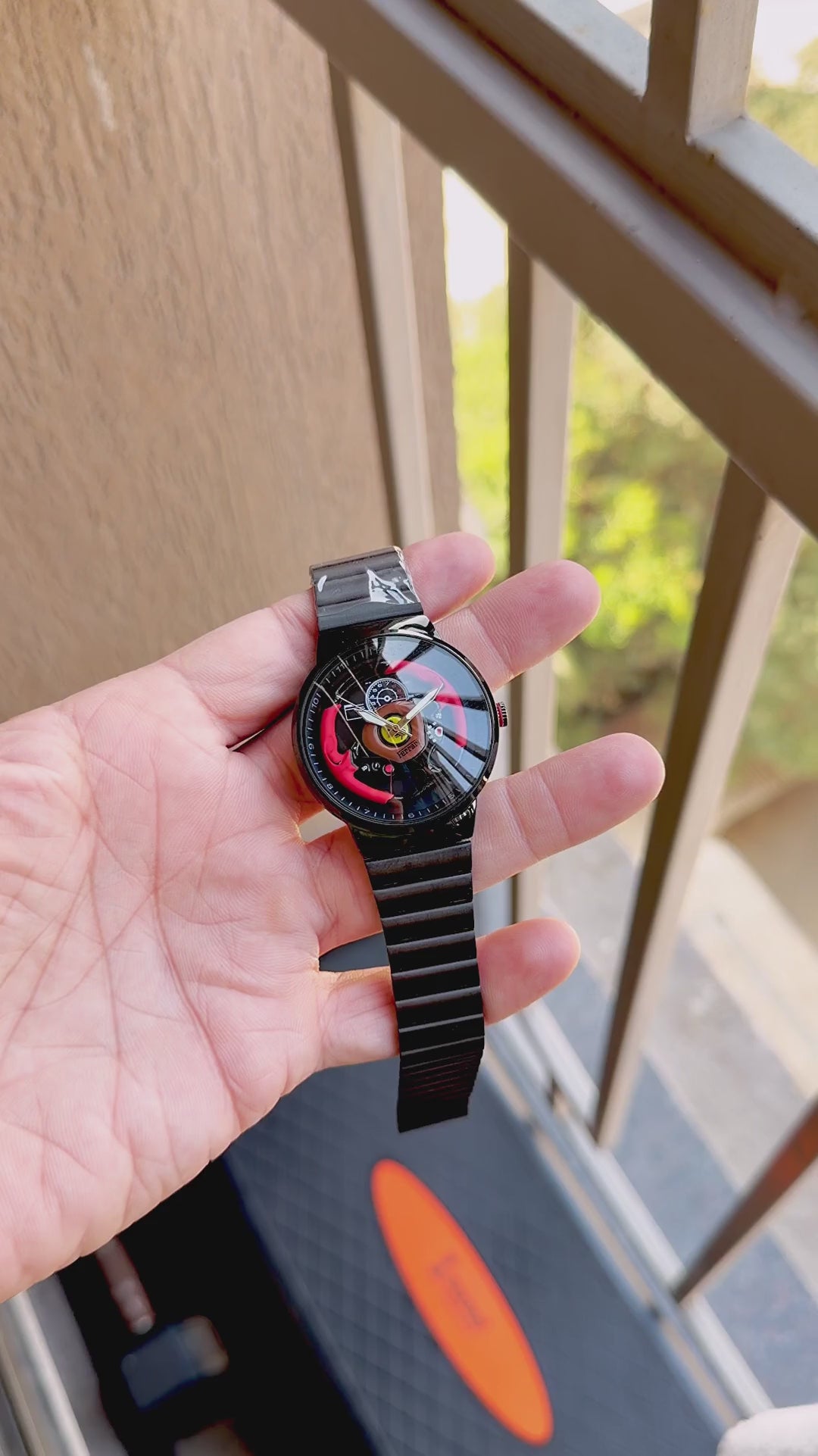 Scuderia Ferrari Race Day Steering Rotation  Men's Sports Watch