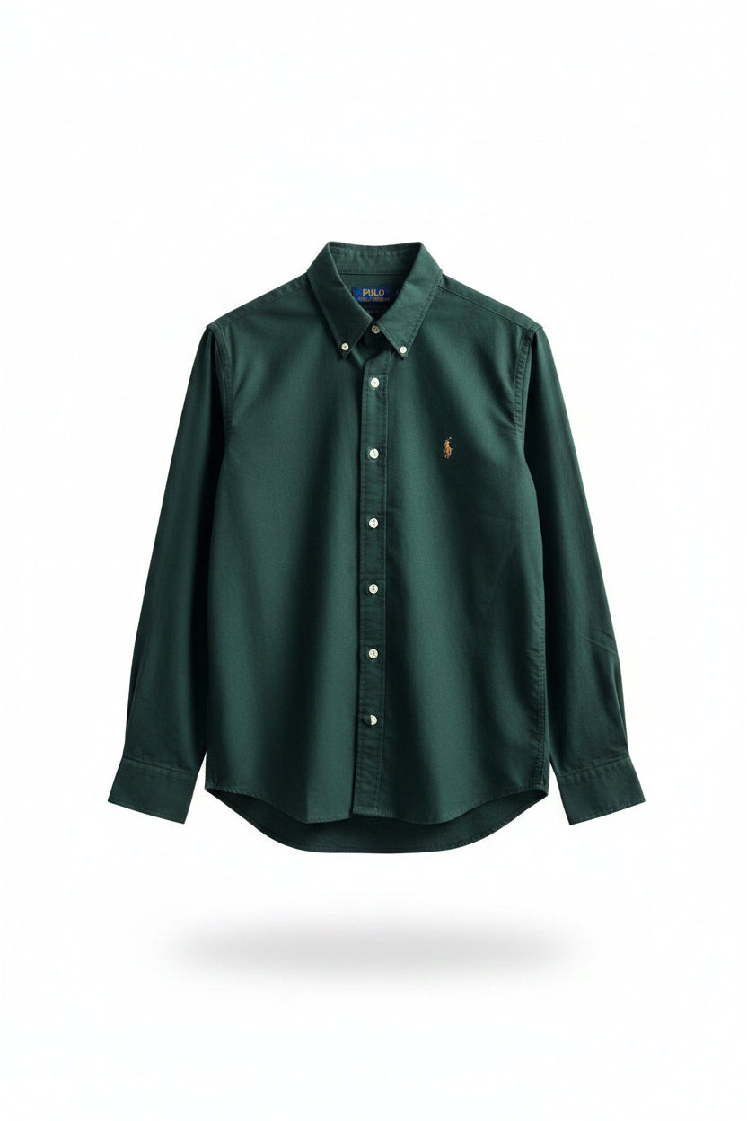Ralp h Lauren Polo Blue Oxford Lycra Premium Shirt F2895-BU