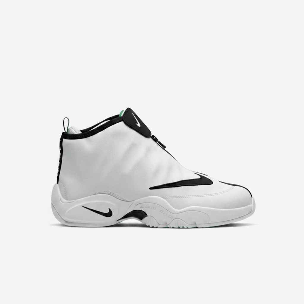 Nike Air Zoom Flight 98 x Gary Payton ‘The Glove’ White/Black Limited Edition Basketball Shoes – Retro Hardwood Court Sneakers