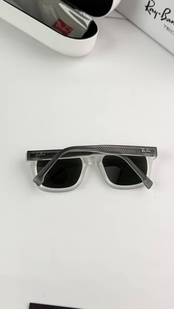 Ray-Ban Tech Series Polarized Square Sunglasses in Transparent Grey