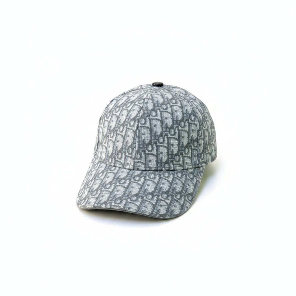 Dior Oblique Canvas Baseball Cap ‘Dior Gray’ – Luxury Jacquard Monogram Heritage Headwear