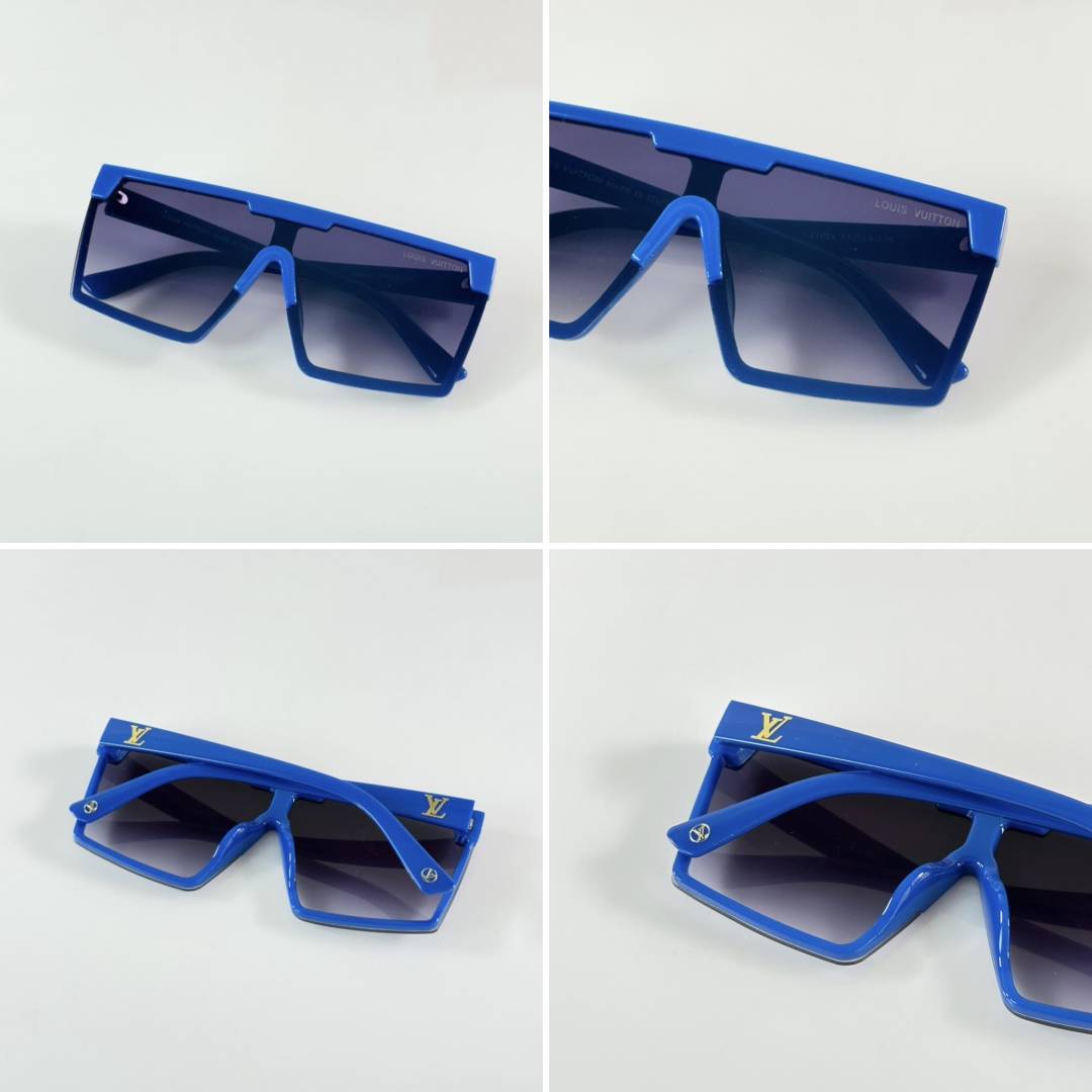 Louis Vuitton Cyclone Mask Square Sunglasses in Electric Blue
