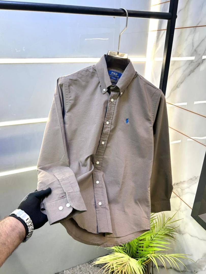 Ralp h Lauren Polo Blue Oxford Lycra Premium Shirt F2895-BU