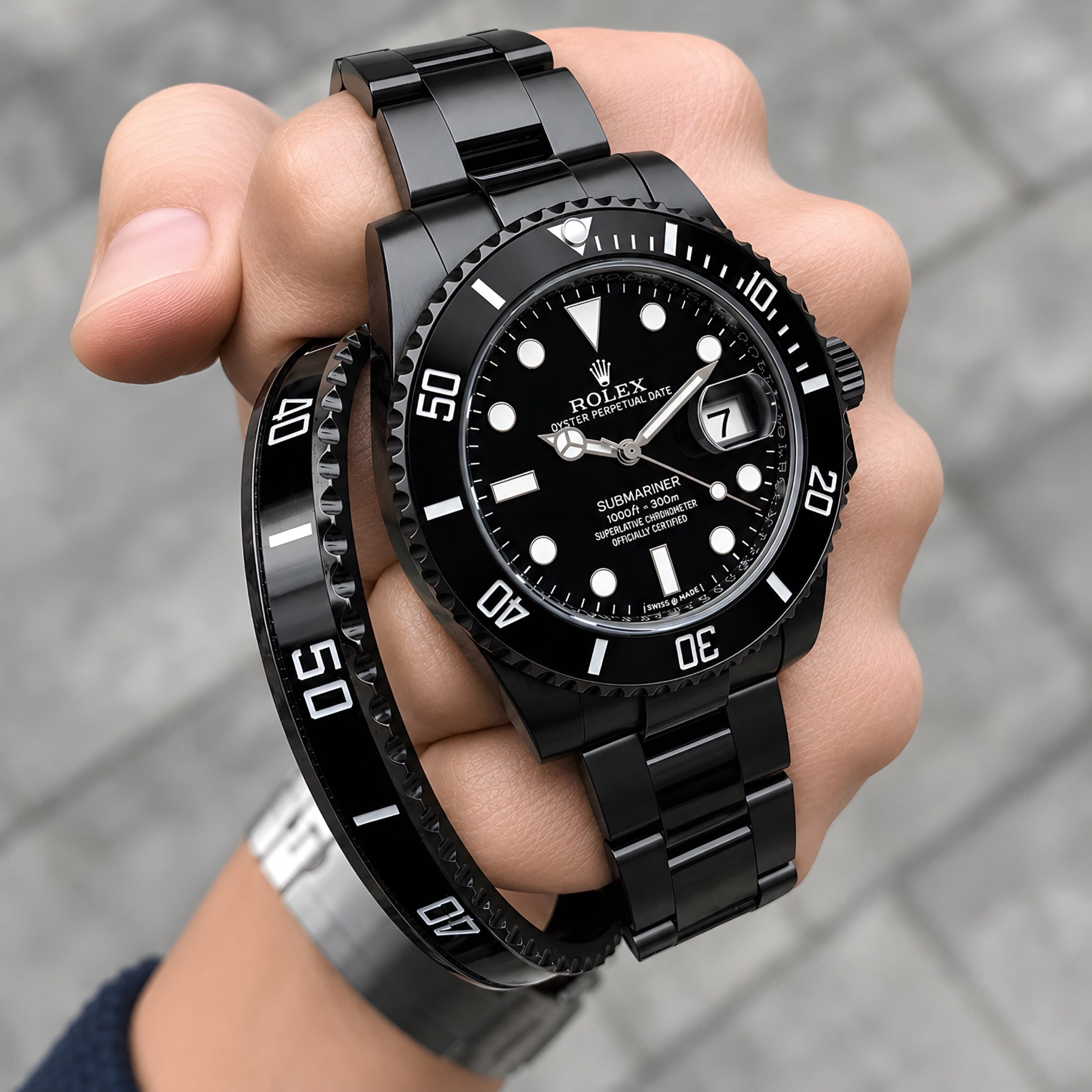 Rolex Submariner Date Matt Black Edition Automatic Men's Watch