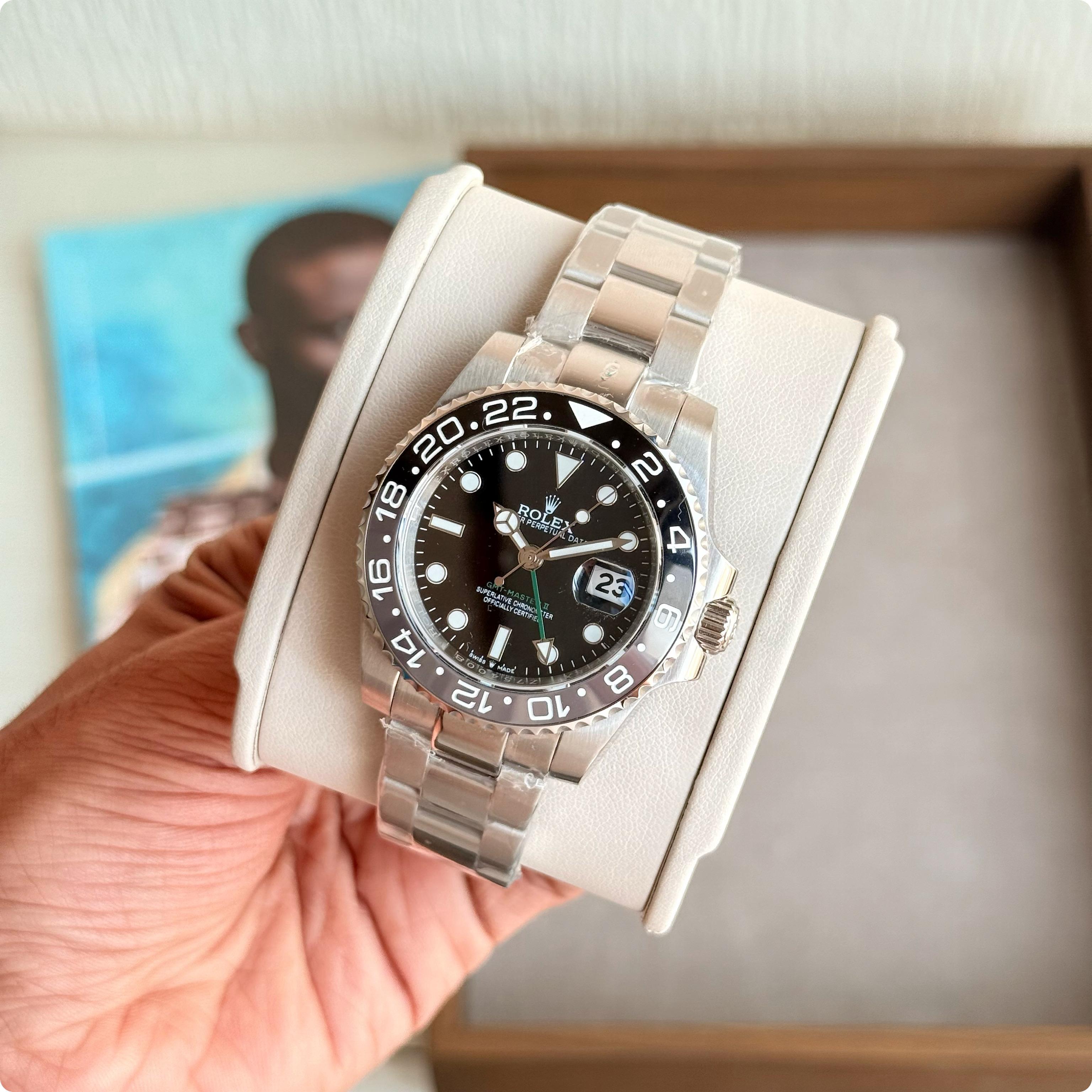 Rolex GMT-Master II 'Sprite' Green and Black Ceramic Automatic Men's Watch