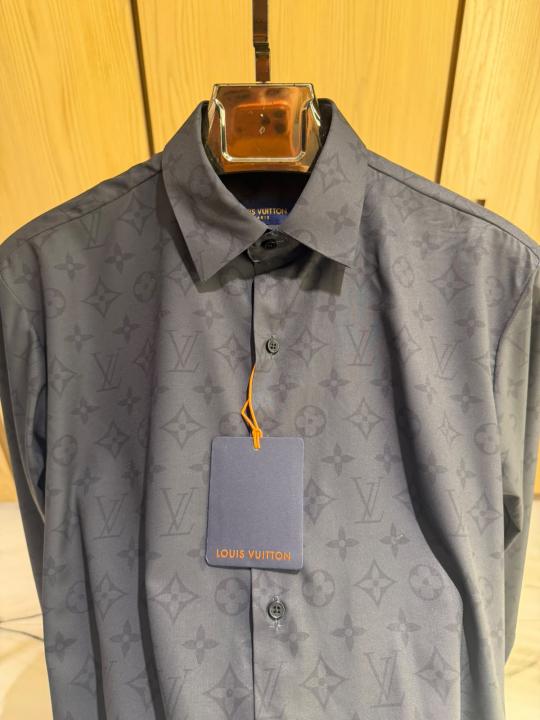 Louis Vuitton Imported Store Article Premium Shirt – White &amp; Black Edition