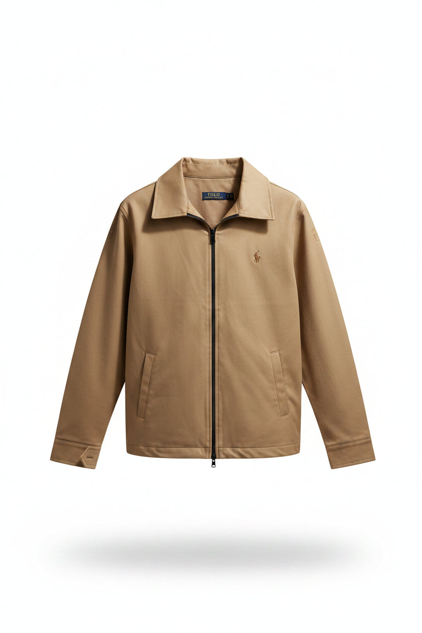 P.L. Men's Heritage Harrington Zip-Up Micro-Shell Luxury Jacket