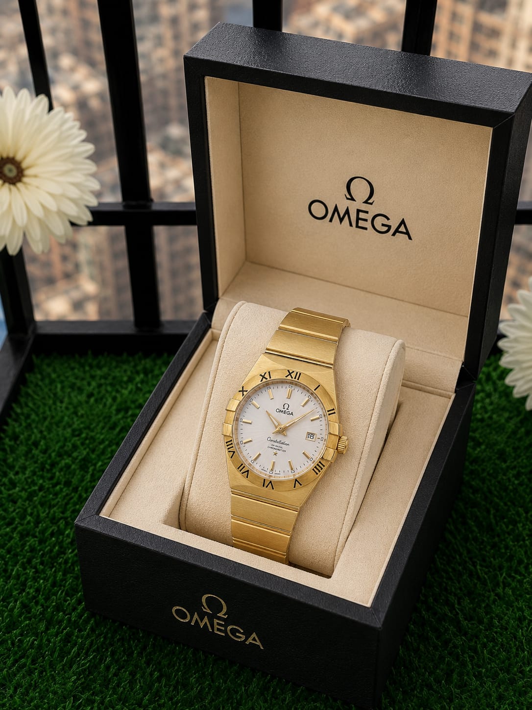 Omega Constellation Co-Axial Premium Gold Edition Men's Watch