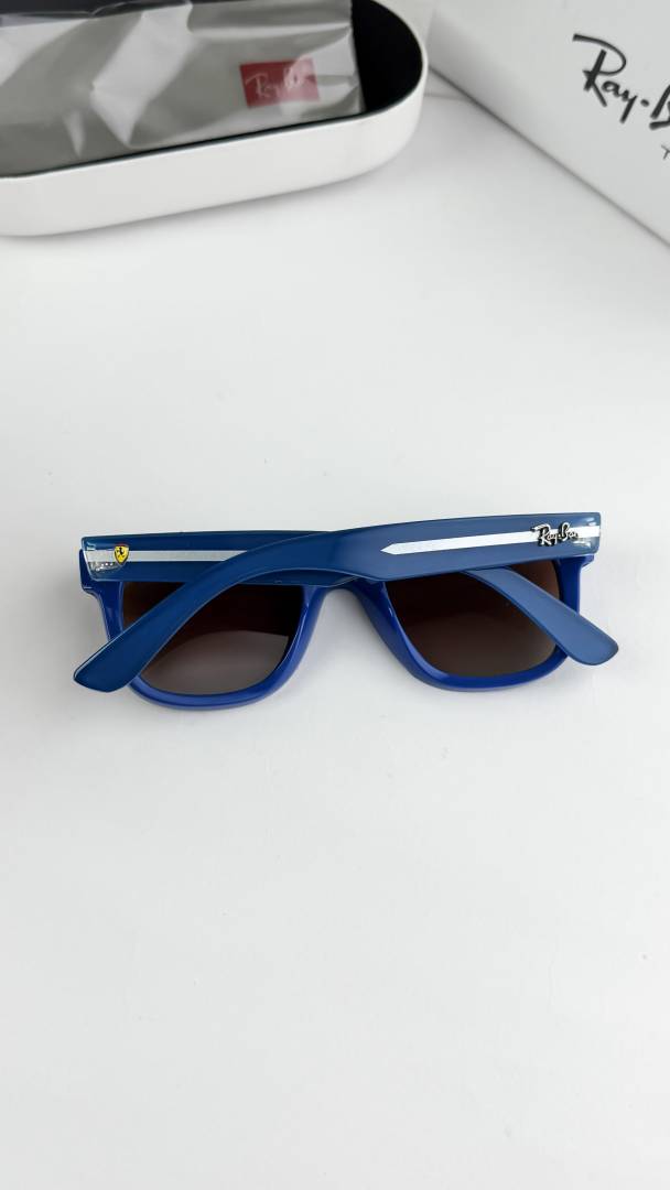 Ray-Ban Scuderia Ferrari Racing Edition Polarized Wayfarer Sunglasses in Matte Blue