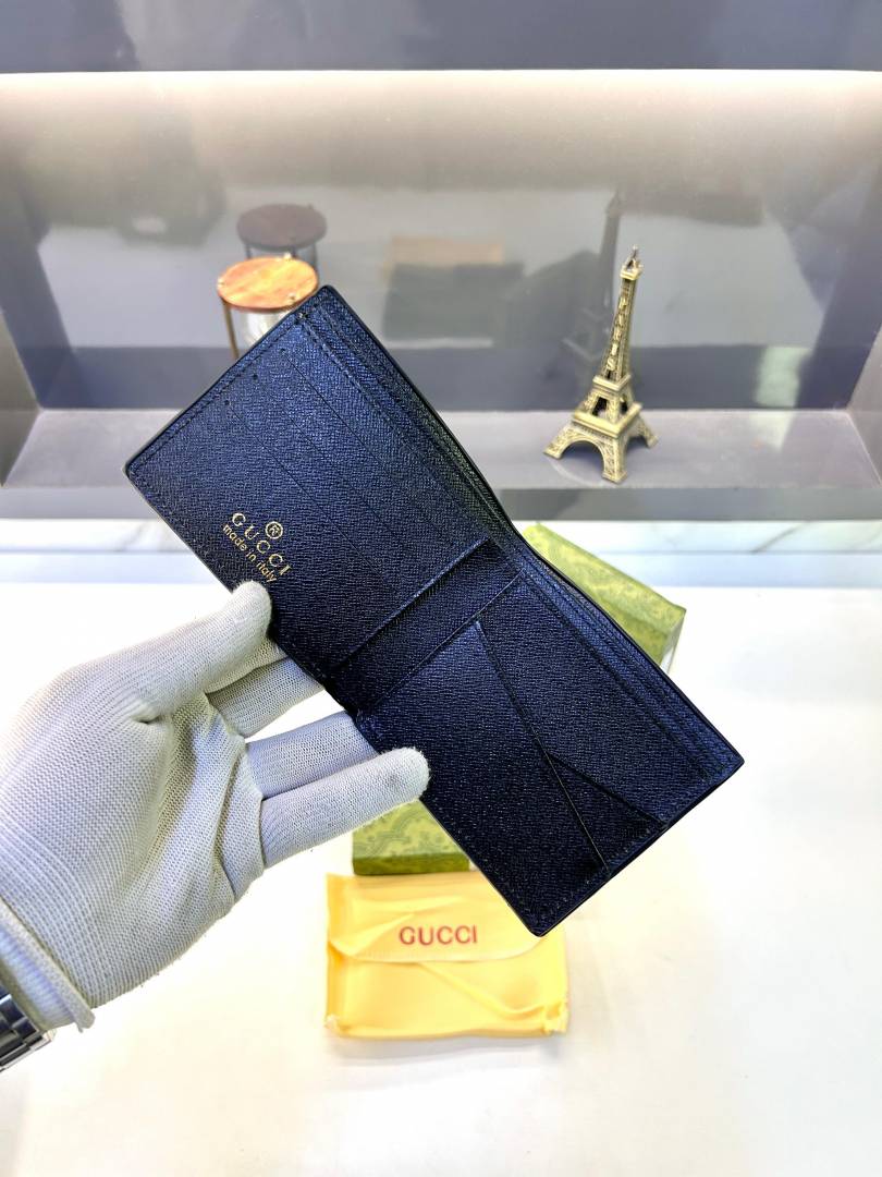 Gucci Ophidia GG Supreme Web Detail Bifold Wallet