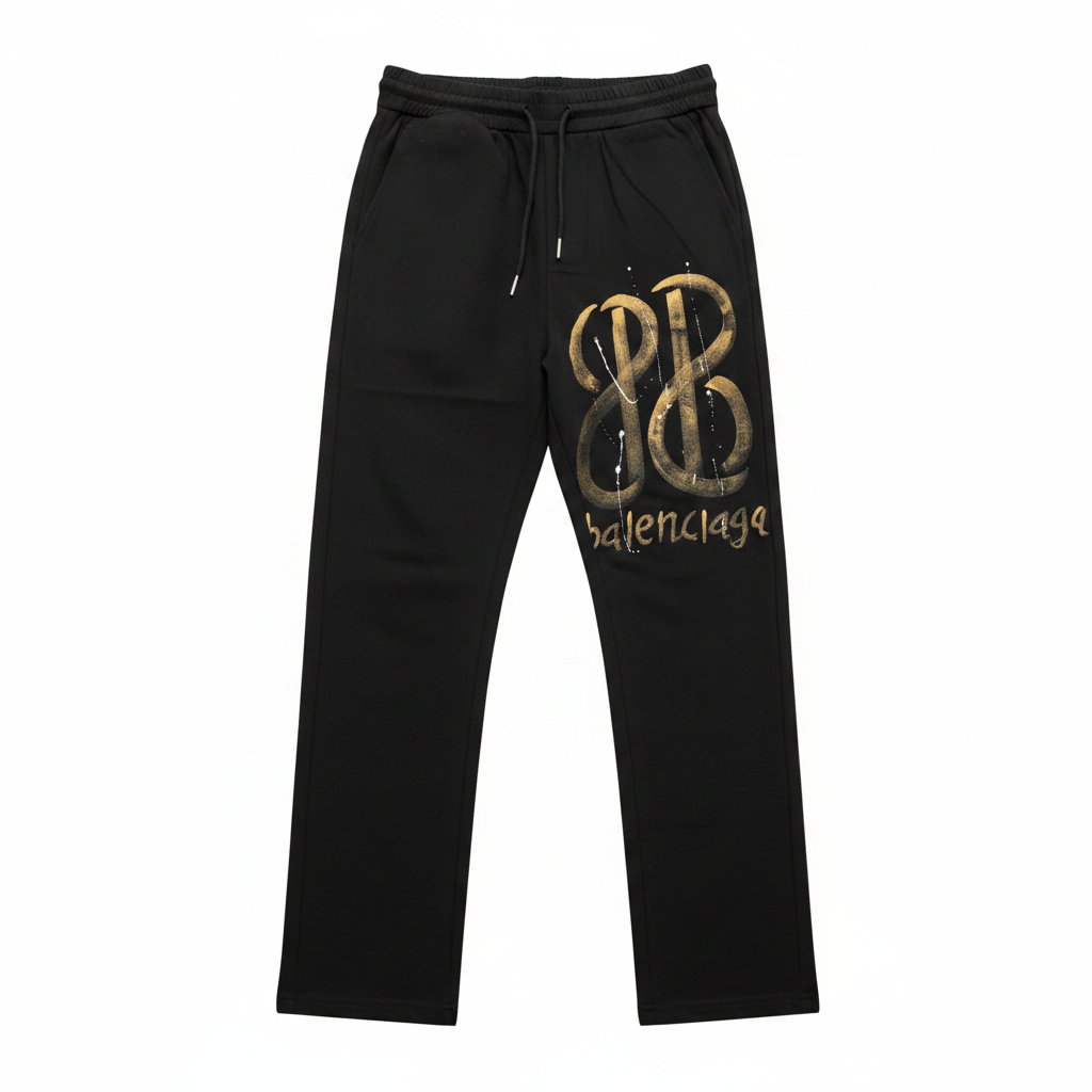 Balenciaga Premium Spray Printed Lower – BB Graffiti Edition (Imported)