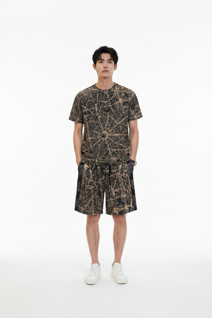 Christian Dior Oblique Motif Grey Premium Knit Co-Ord Set