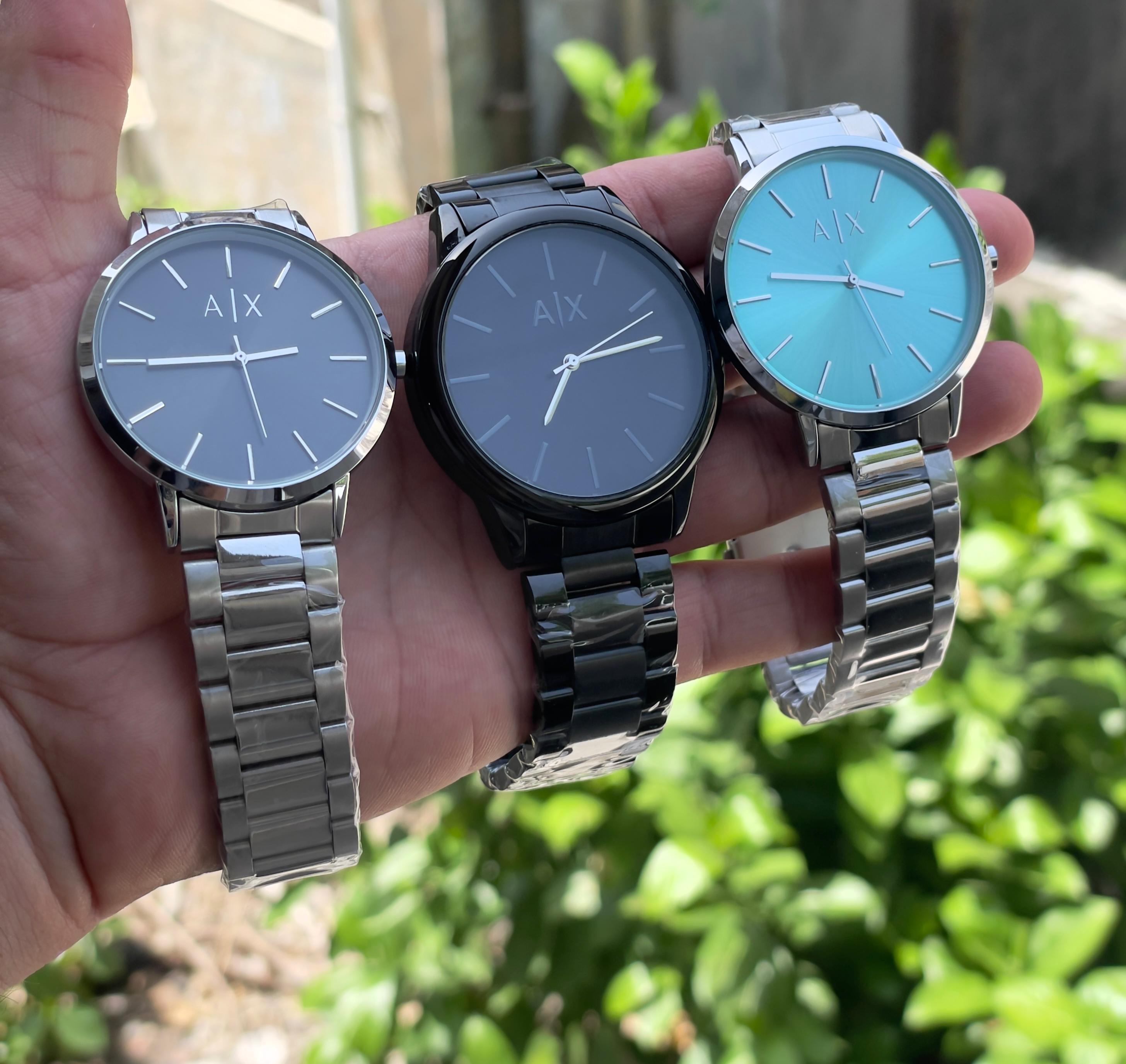 Armani Exchange Minimalist Slim Quartz Stainless Steel Men's Watch Collection