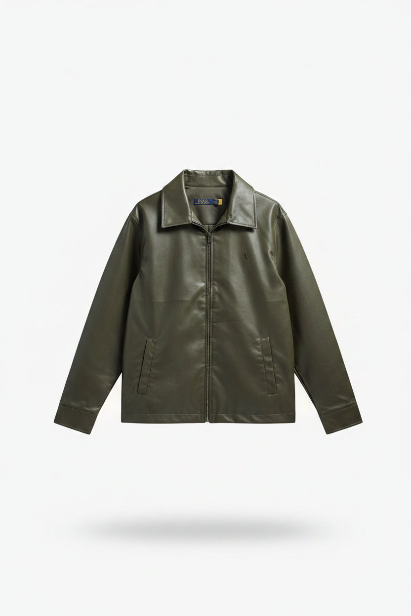P.L. Men's Heritage Harrington Zip-Up Micro-Shell Luxury Jacket