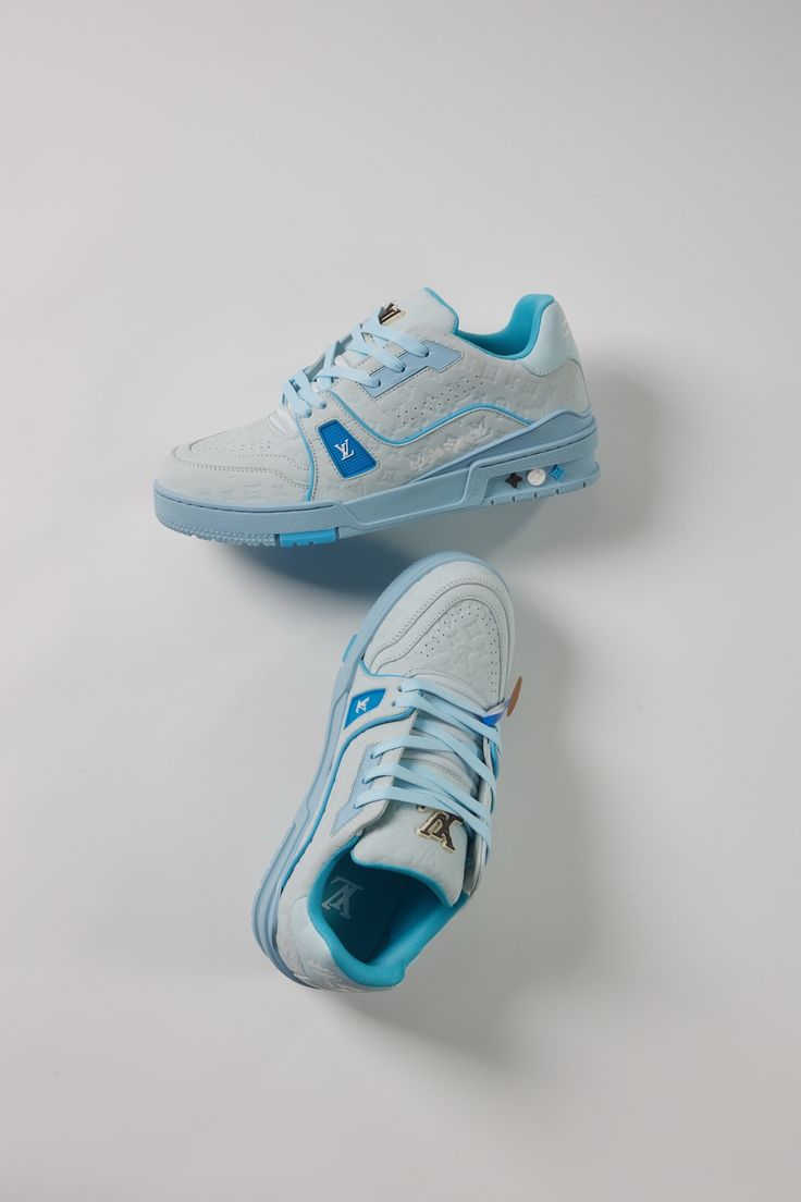 Louis Vuitton LV Trainer Sneaker 'Sky Blue' (Premium Luxury Edition with Bill & Box)