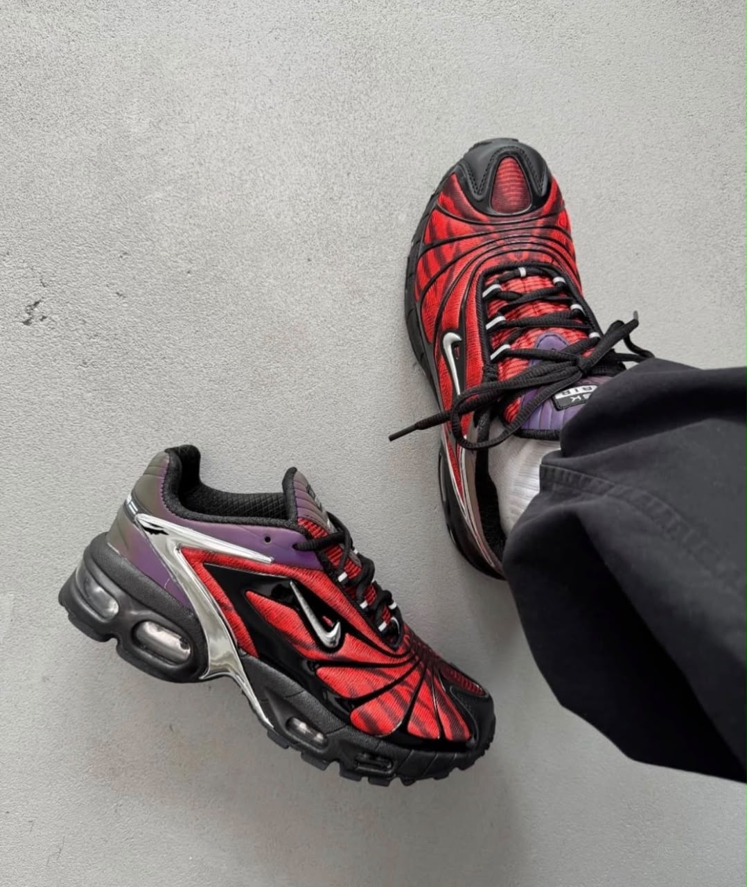 Nike Air Max Tailwind V x Skepta "Bloody Chrome" Special Edition Sneakers
