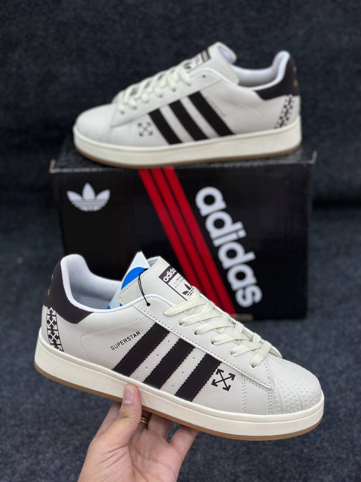 Adidas Originals Superstar Classic White Black Shell Toe Sneakers