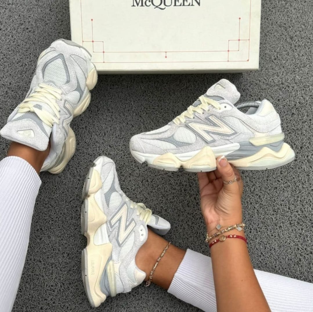 New Balance 9060 ‘Rain Cloud’ Grey Luxury Lifestyle Sneakers – Premium Chunky Retro-Futuristic Running Shoes