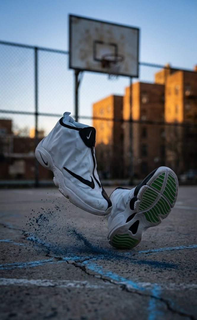 Nike Air Zoom Flight 98 x Gary Payton ‘The Glove’ White/Black Limited Edition Basketball Shoes – Retro Hardwood Court Sneakers
