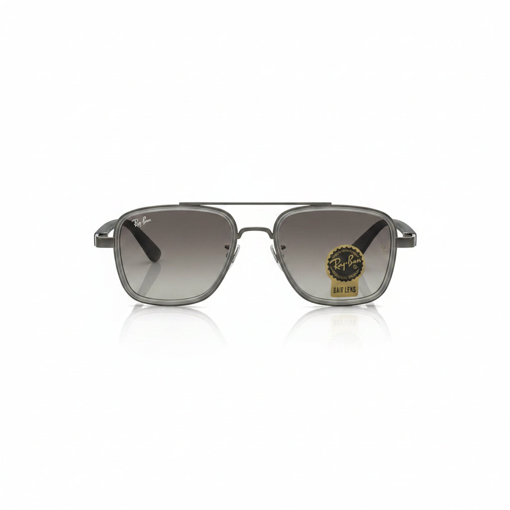 Ray-Ban Scuderia Ferrari Edition Square Aviator Sunglasses – Gunmetal Frame Grey Gradient G-15 Premium Eyewear
