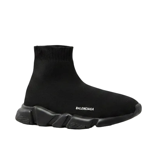 Balenciaga Speed Trainer "Triple Black" Knit Sock Sneakers