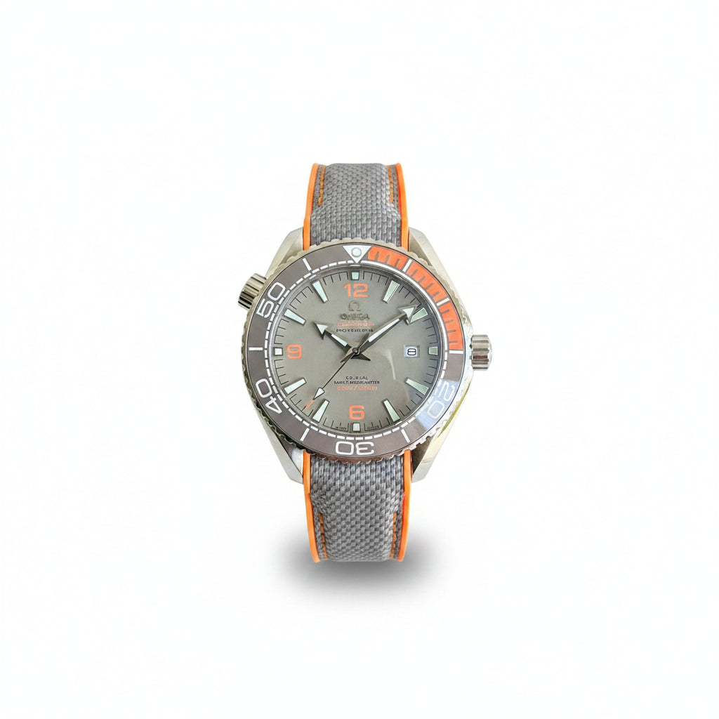 Omega Seamaster Planet Ocean 600M Co-Axial Automatic Black and Orange Luxury Watch