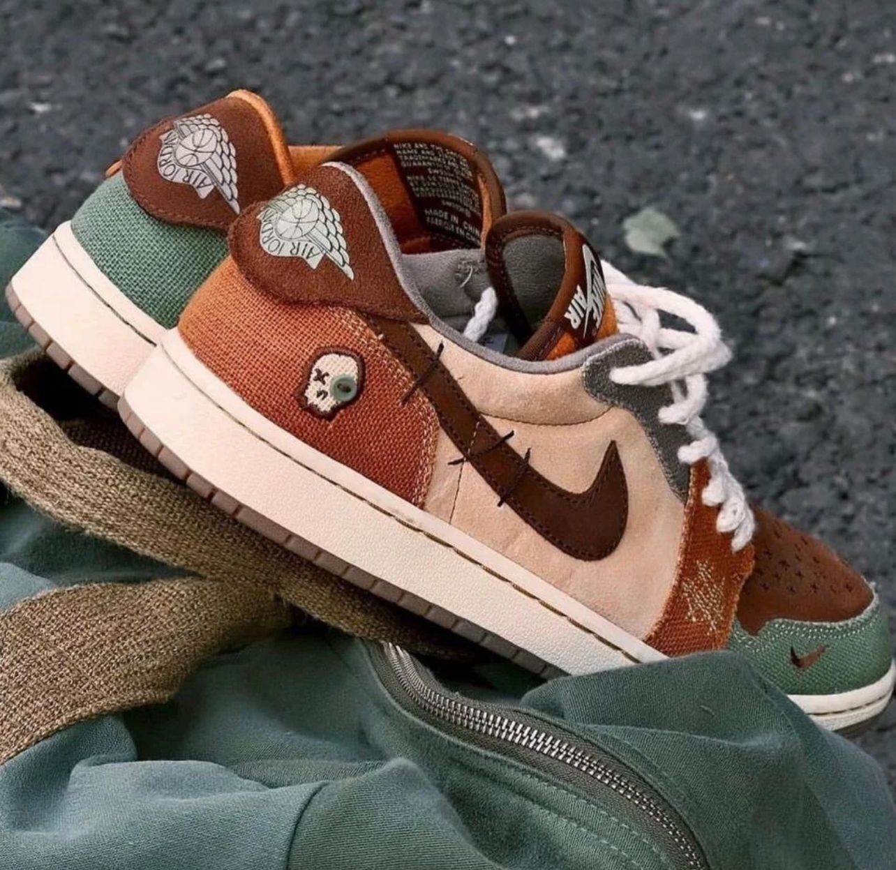 Zion Williamson x Air Jordan 1 Retro Low OG 'Voodoo' Sneakers