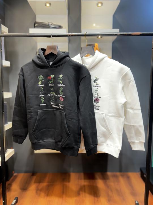 Christian Dior Premium Botanical Embroidered Hoodie – Imported Edition