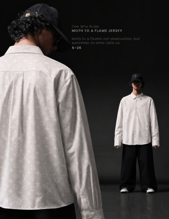 Louis Vuitton Imported Store Article Premium Shirt – White &amp; Black Edition