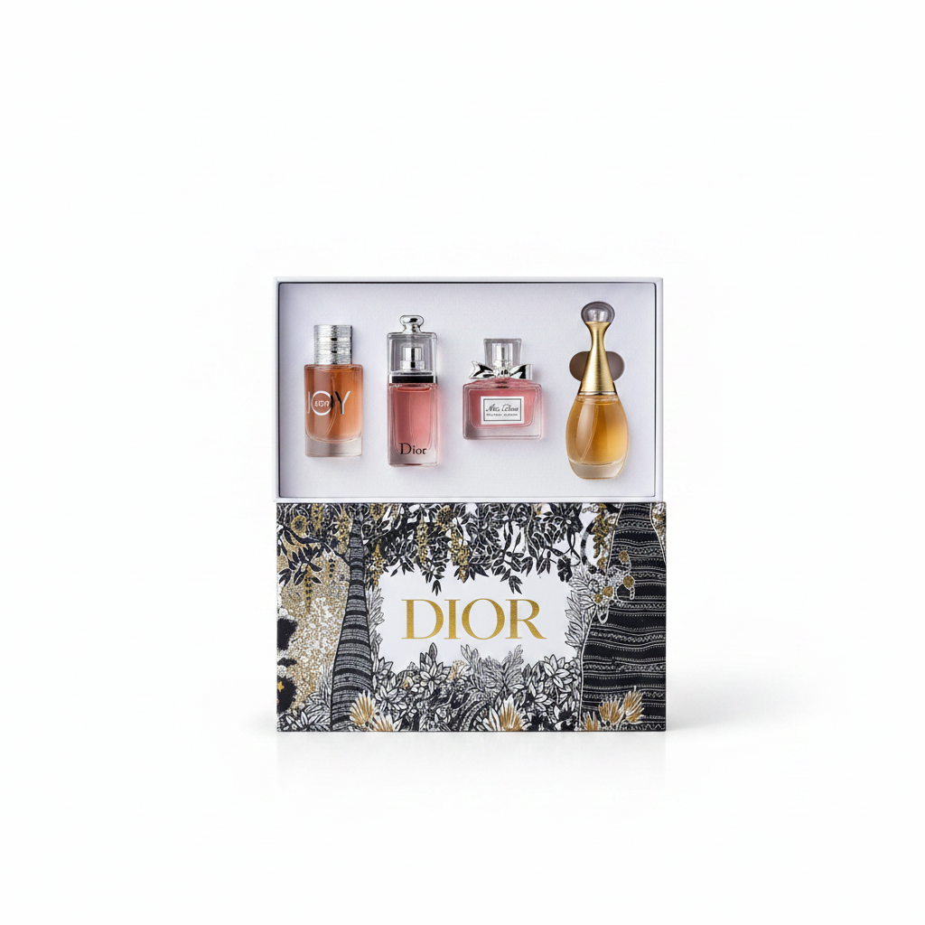 Dior Miniature Perfume Gift Set (4-in-1 Luxury Fragrance Collection)
