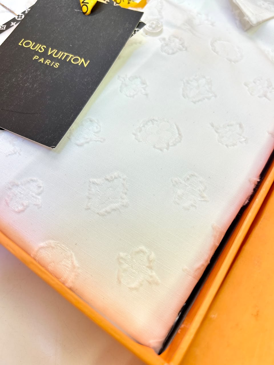 Louis Vuitton Imported Premium Shirt With Original Box Packing – LV Monogram Embossed Edition