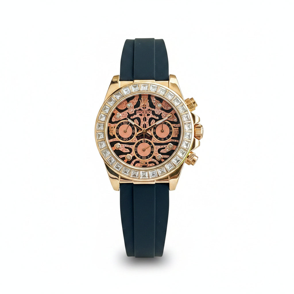Rolex Cosmograph Daytona 116588TBR 'Eye of the Tiger' Diamond Bezel Luxury Watch