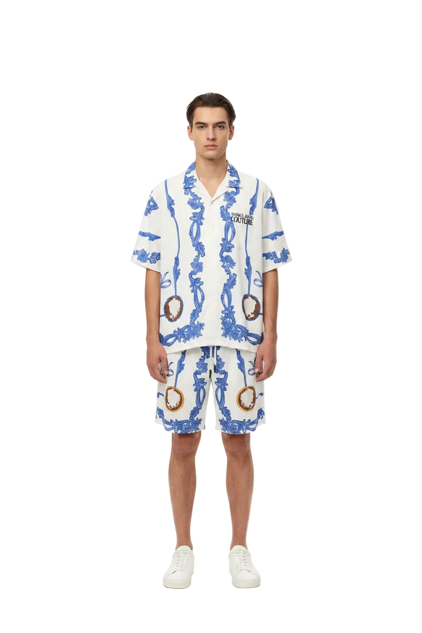 Versace Barocco Silk Motif Premium Luxury Co-Ord Set