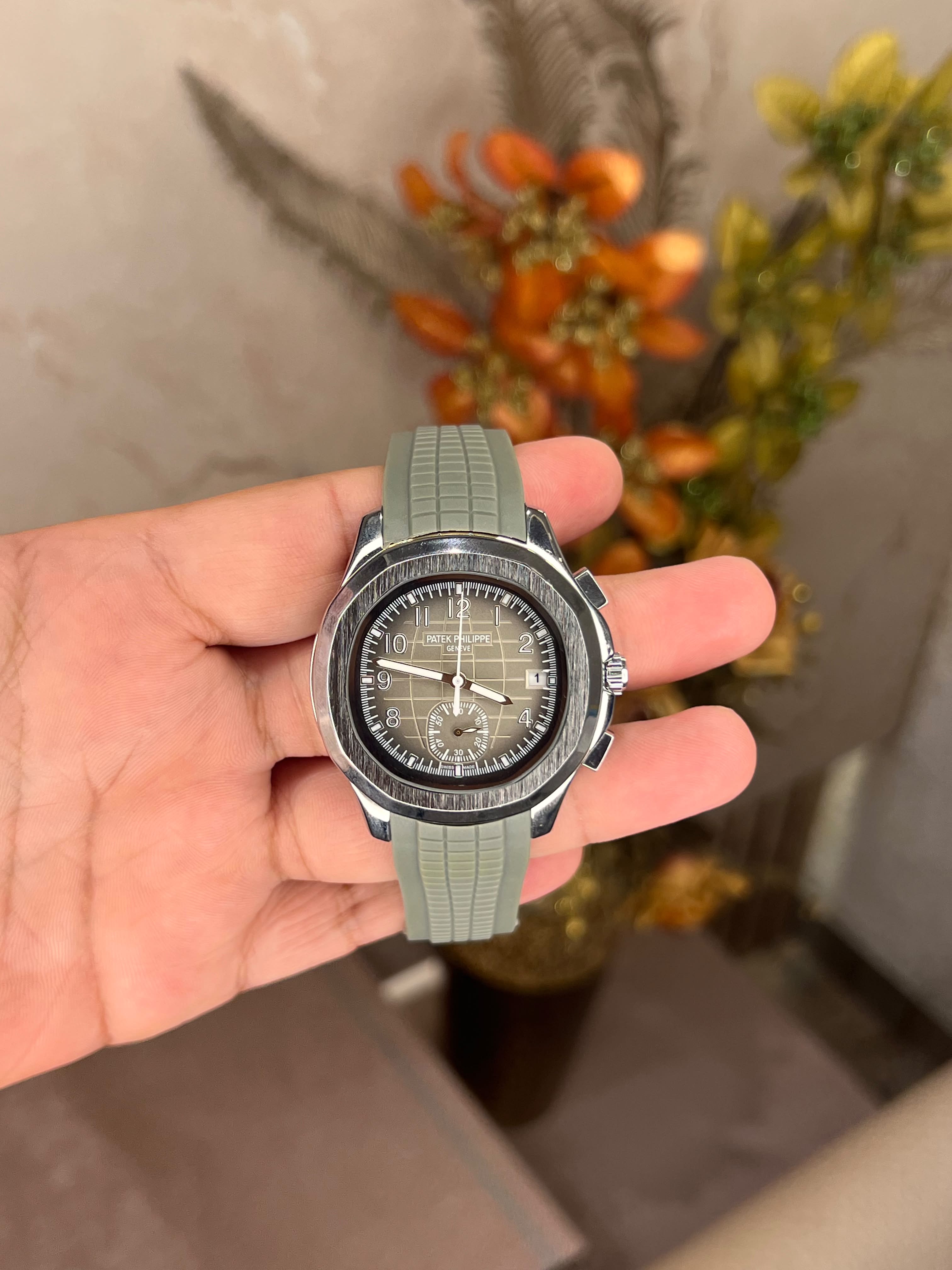 Patek Philippe Aquanaut Chronograph Luxury Automatic Men's Watch - Khaki Green Edition