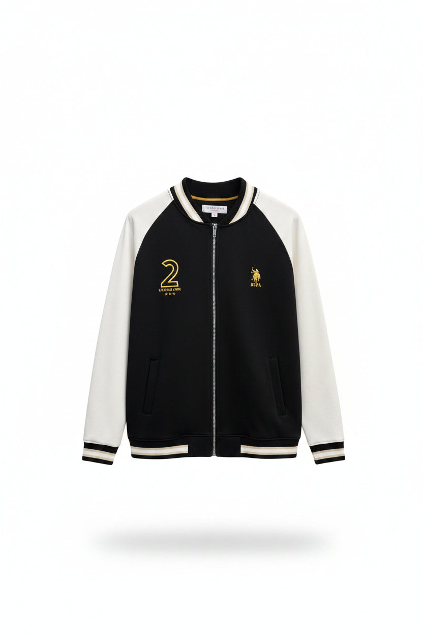 Men's Elite Pro Heritage Varsity Bomber Jacket – Premium High-Density Interlock Track Jacket