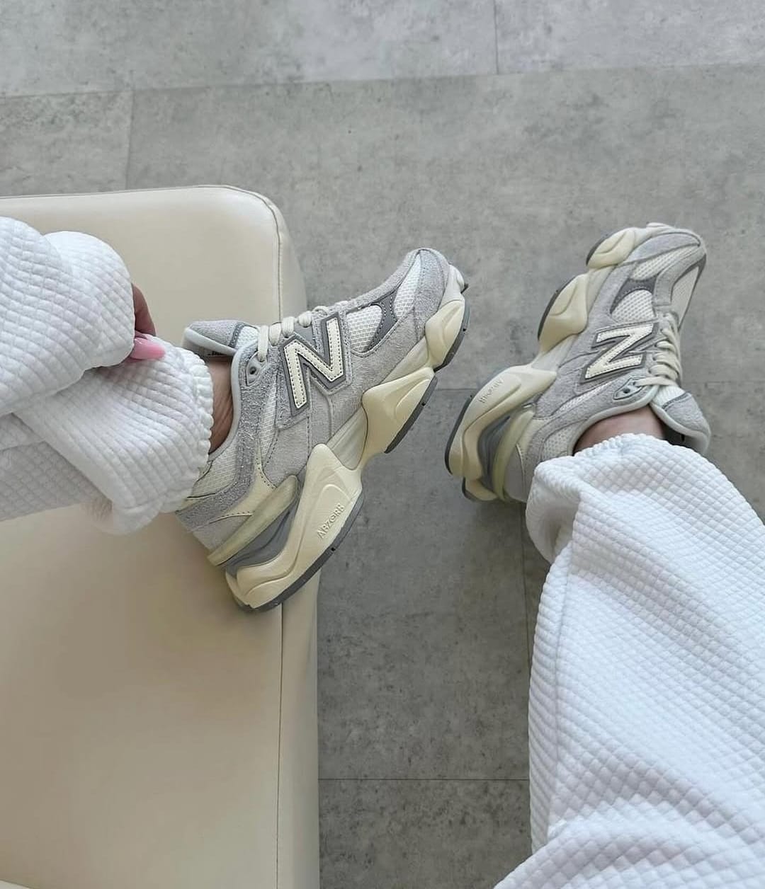 New Balance 9060 ‘Rain Cloud’ Grey Luxury Lifestyle Sneakers – Premium Chunky Retro-Futuristic Running Shoes