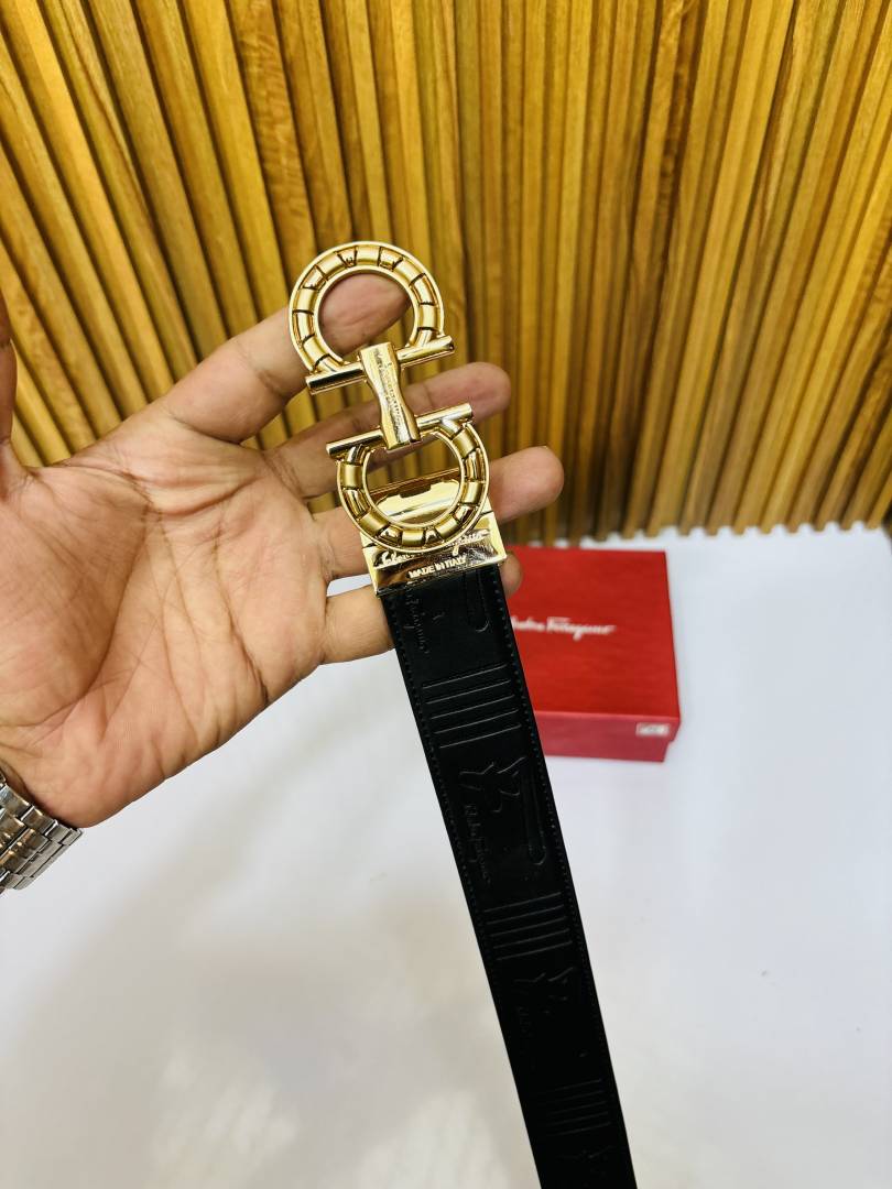 Salvatore Ferragamo Gancini Reversible Leather Premium Men's Belt