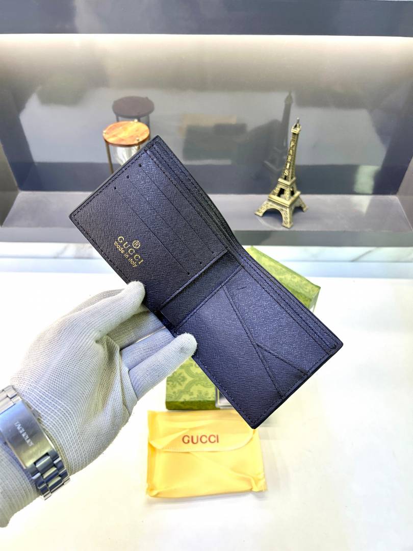 Gucci Ophidia GG Supreme Web Detail Bifold Wallet