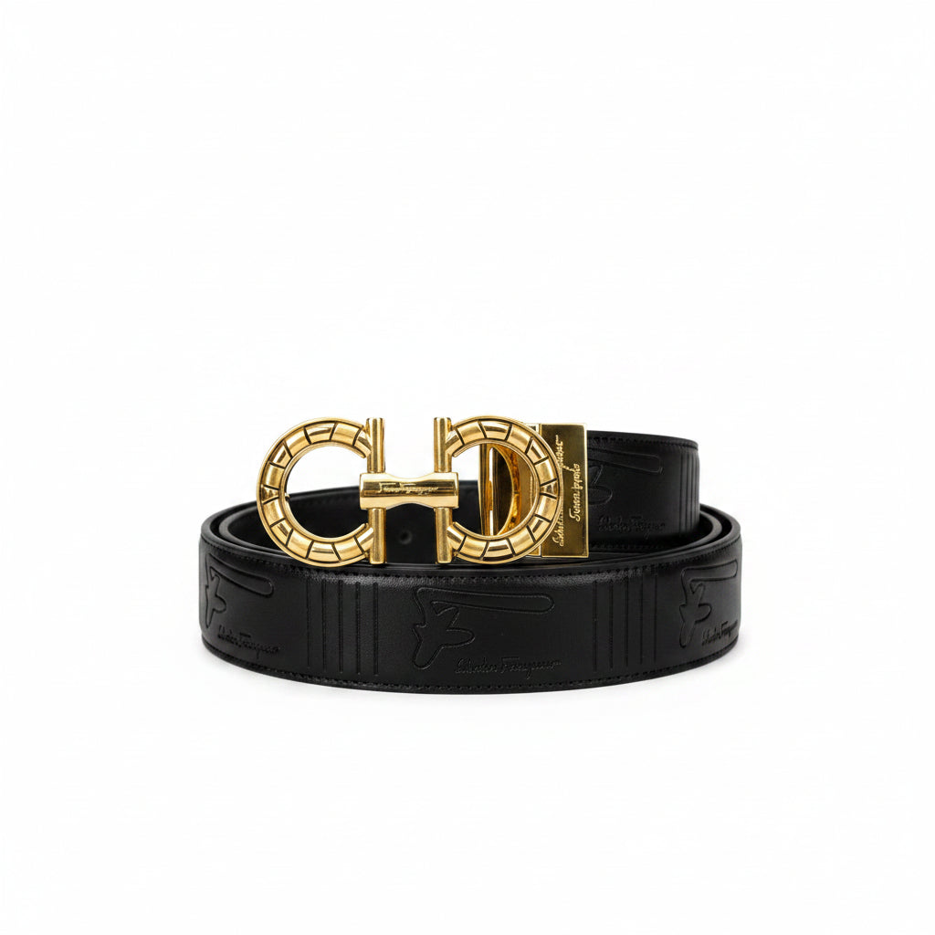 Salvatore Ferragamo Gancini Reversible Leather Premium Men's Belt